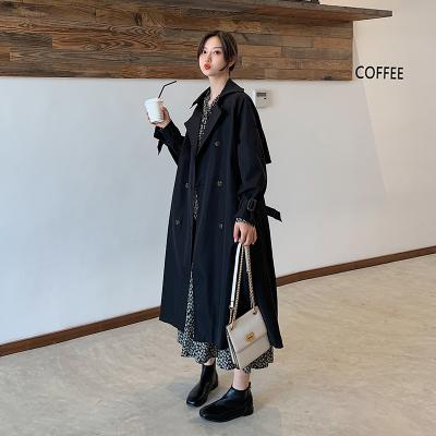 China 2021 New Arrivals Women's Anti-Shrink Fashion Ditch Long Coat Korean Style Ladies Outerwear Women's Casual Coat for sale