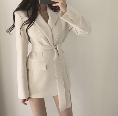 China S-095 2021 Korean style women's breathable blazer jackets and blazer loose vintage office fashionable women's suit for sale