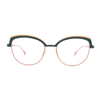 China 578 Soft Safe X-clusive Blue Light Glasses Full Frame Metal Glasses Modern Half Frame Glasses for sale