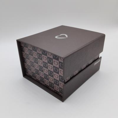 China Recyclable Customized Coffee Color Exquisite Gift Box For Jewelry Box for sale