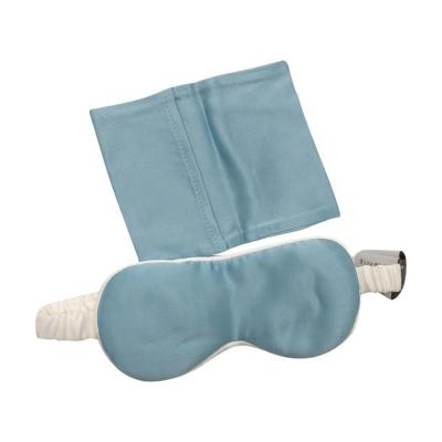 China Promote Mulberrry Luxury 100% Pure Natural Silk Fiber OEM ODM Sleep Satin Eye Mask Solid Cover Eco-Friendly With Pocket for sale