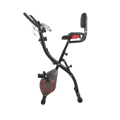 China Home Use Home Gym Bicycle Folding Magnetic Upright Exercise Bike Trainer Machine for sale