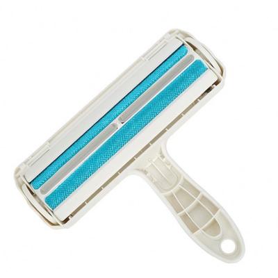 China Pet Stocked Supplies Reusable Self Cleaning Grooming Cat Dog Brush Pet Hair Remover Roller for sale