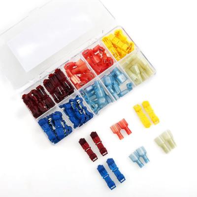 China 0.5-6mmÂ ² Crimp Type T-Tap Wire High Quality Quick Connect Electrical Connector Plug Terminal Kit Assort for sale