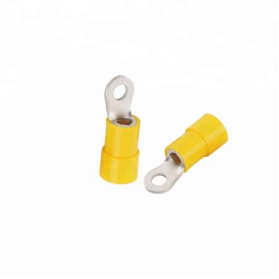 China DIN Type Nylon-Insulated Entry Ring Terminals Copper Tube End Lugs Easy Bolt Connectors 4-6mm™; ² for sale