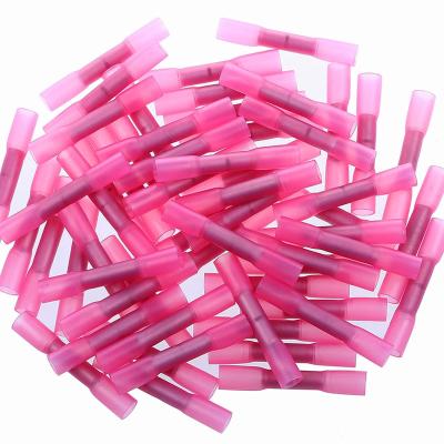 China 0.5-1.5mmÂ ² Good reputation cold pressed tube wire crimp butt heat shrink tube connector terminals for sale