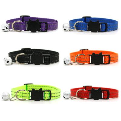 China Bulk Reflective Canvas Quick Released Dog Collar With Safety Adjustable Buckle for sale