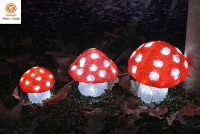 China Exhibition Holiday Christmas Decoration Lights Mushroom of Acrylic for sale