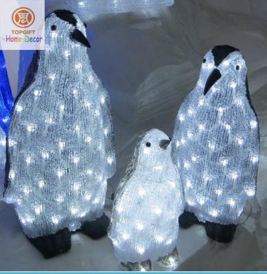 China El pequeño pingüino 3D llevó la luz para la decoración de la diversión de la Navidad en venta