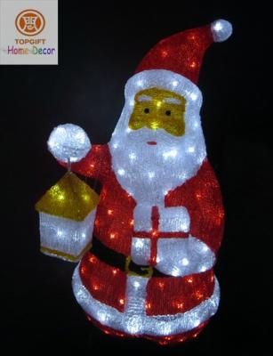 China Santa Claus 3D LED Acrylic Christmas Decoration Lights for Indoor & outdoor for sale