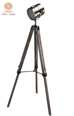 China Show Room Large Tripod Frame Floor Standing Lamps with Chrome Searching Light for sale