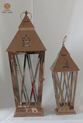 China wedding / Home decoration / holoday Stainless Steel Lanterns , Metal Candle Lanterns for sale