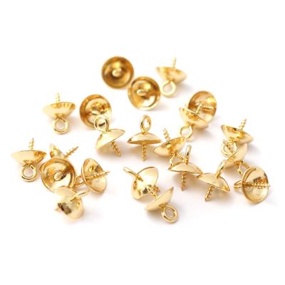 China CLASSIC Vacuum Plating Pendant Needle Holder DIY Accessories Jewelry Can Hanging Bead Beads Eye Pins for sale