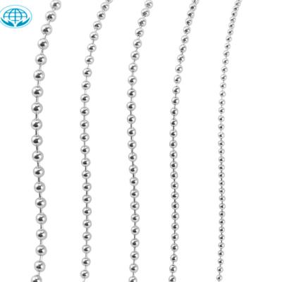 China Hoyo Environmentally Friendly Wholesale Custom Stainless Steel Ball Bead Chain Curtain Chain For Jewelry Making for sale