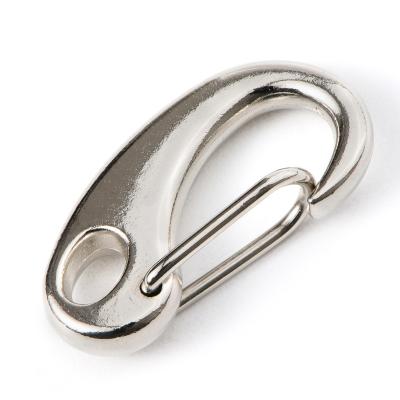 China Jewelry Making Hoyo Wholesale Stainless Steel Snap Hook Curved Lobster Clasps for sale