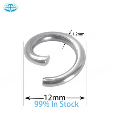 China Hoyo Supplier Jewelry Component 12mm Stainless Steel Eco Friendly Open Jump Ring For Key Chain for sale