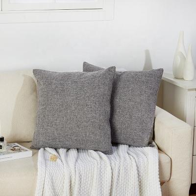 China Sustainable Pelita Linen Pillow Covers Cushion Covers Decorative Square Throw Pillowcases Cushion Case For Sofa Couch Bed 45x45 cm 18