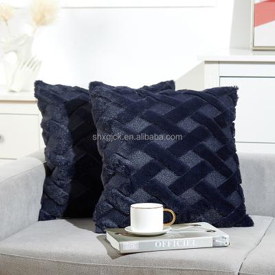 China Sustainable Soft Plush Short Wool Pillow Covers Fluffy Faux Fur Throw Cushion Cover Pillowcase Couch Cushion Cover 45x45 Cm 18x18