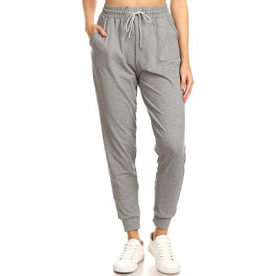 China Anti-pilling Women's Activewear Jogger Track Cuff Printed Solid Sweatpants for sale