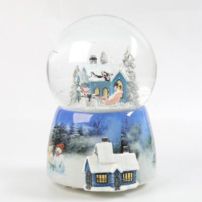 China A spinning and glowing crystal ball made in china crystal ball birthday memorabilia cogs music box for sale