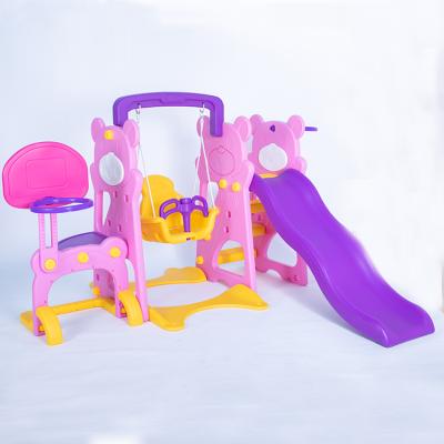 China Multifunctional PP Children Slides Plastic Slide and Playground Kids Playground Indoor Kindergarten Swing for sale