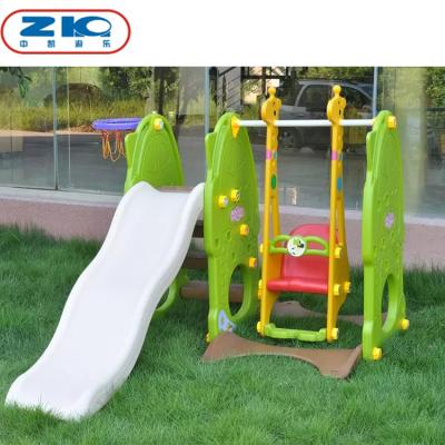 China Kids Outdoor Plastic Playground Set Swing Combination Game Kids Slides And Swings for sale