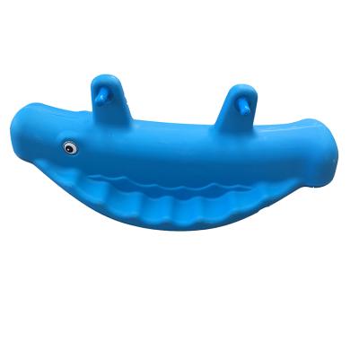 China Ride on Plastic Whale Seesaws Indoor and Outdoor Toy Hot Sale Amusement Wholesale Children Animals for sale