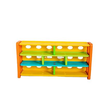 China Home Use Children Storage Book Toy Child Cabinet Plastic Kids Shelf Customized Size for sale