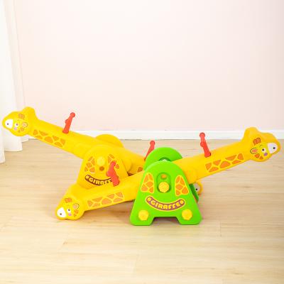 China Kindergarten Plastic Wholesale Children Indoor Seesaw Giraffe Toys Manufacturer for sale