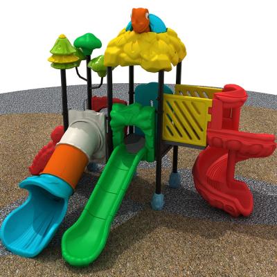 China Outdoor PP Kids Playground Slide Set For Garden for sale