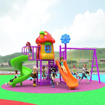 China PP Grade Cheap Outdoor Plastic Kids Playground Equipment With Slide For Sale for sale