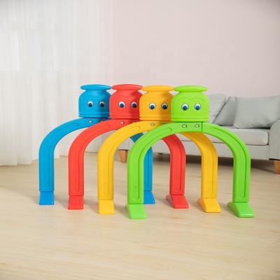 China Factory Made Kids Ring Tunnel Game Duck Shape Toddler Game Toy Plastic Kids Tunnel Cave Customized Size for sale