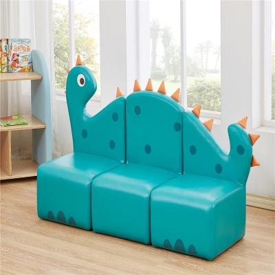 China MULTIFUNCTIONAL PVC And High Quality Soft Sponge Indoor Playground Equipment For Lovely Dinosaur Sofa Indoor Play Space Combination for sale