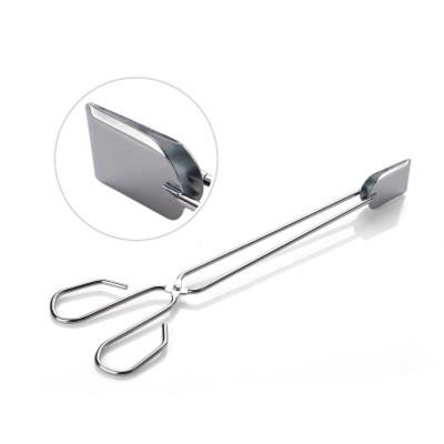 China Functional Two Head Blades Sustainable Stainless Steel Bread Tongs Different Shapes Of Kitchenware for sale