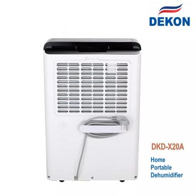 China Deshumidificador y purificador portátiles del aire de DKD-X20A 20L/Day con el generador del anión de control de tacto con el tanque de agua 3.8L en venta