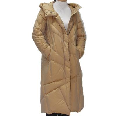 China 659 Waterproof Women's Down Coat Wholesale Ladies Bubble Down Coat Cotton Long Cloth Women's Down Jacket for sale