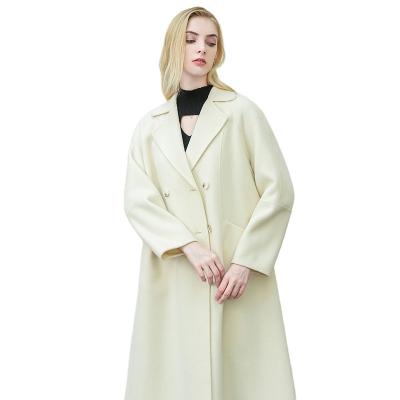 China Custom women's new thin woolen coat jacket waterproof high-end cashmere coat long woolen woman's clothing for sale