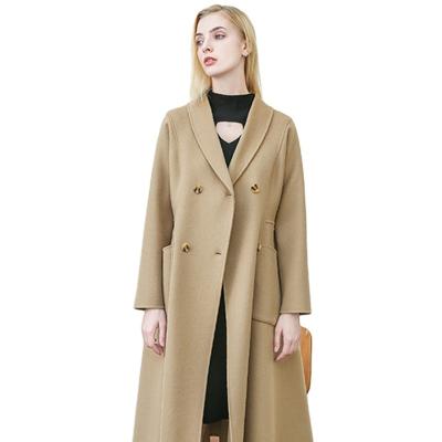 China Long Ditch Anorak Coat 2022 Waterproof High Quality Anti-Shrink Winter Plus Size Women's Woolen Coat for sale