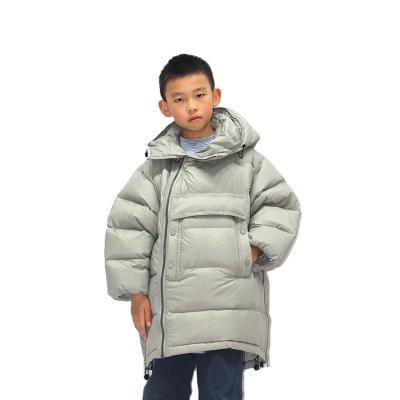 China Viable Hot Sale Children's Warm Coat With Hood Kids Casual Solid Color Down Jackets Boys Winter Coat Children Down Coats for sale