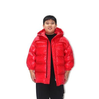 China Viable Boys Bubble Winter Long Coat Boys Hooded Fur Collar Coats Wholesale Down Cotton Children's Jacket Boys Kids Winter Clothing for sale