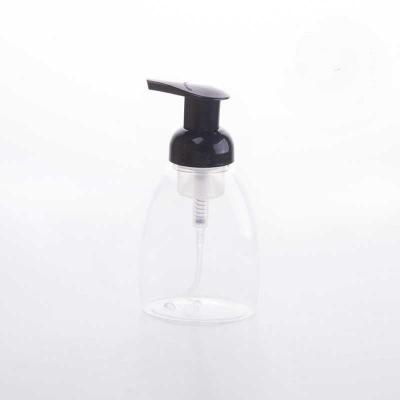 China Consumer Packaging Clean Packing Facial Press Pet Foam Soap Foamer Cleaning Bottle with White Pump or Black Pump for sale