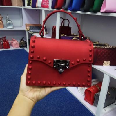 China New Fashion Handbag 2021 Designer Bags PVC Leather Jelly Ladies Handbags Candy Color For Women Clutch Mini Handbag for sale