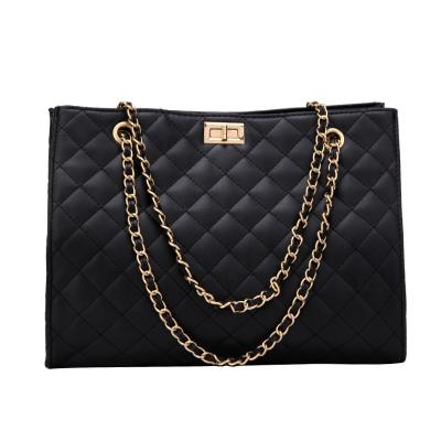 China Fashion Brand Luxury Style Quilted Large Capacity Tote Bags Classic Chain Women Shoulder Bags Main Ladies Totes Bag A Femme for sale