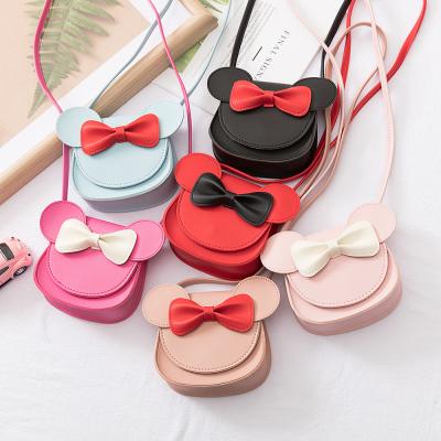 China 2021 New Design Luxury Cute Bow Mini Purses For Girls Cartoon Shape Mini Shoulder Bags Wholesale Vendors for sale