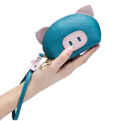 China High Quality RFID New Arrivals Kids Clips Cute Cartoon Shaped Wallet Pig Coin Purses For Women Ladies for sale