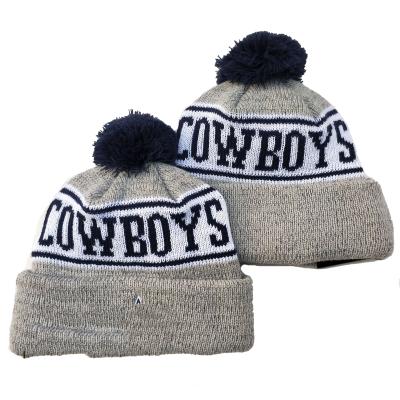 China 2021 New Unisex Designer Knitted Football Team Beanies Hats Winter Hats COMMON sports hats beanies for men 32 teams cowboys for sale