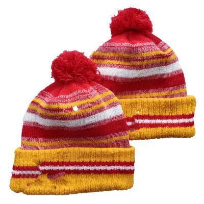 China 2021 COMMON Hats Winter Hats Sports Caps Beanies For Men Unisex Designer Football Team Beanies Team Kansas New Knitted 32 for sale