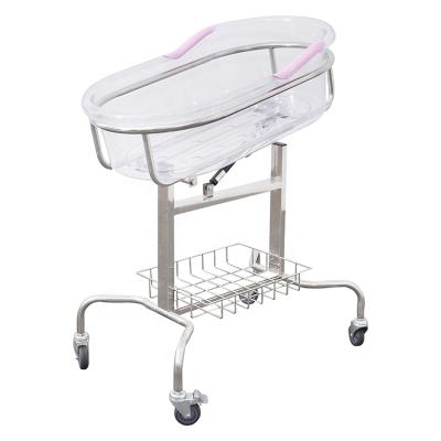 China Modern New Product Plastic , Available ABS Color Newborn Baby Crib With Wheel General Purpose Commercial Furniture for sale