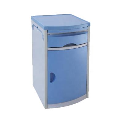 China Cheap Rolling Commercial Furniture Medical Used Bedside Tables Hospital Bedside Cabinets for sale