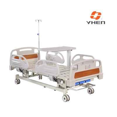 China ABS Hospital Furniture Three Functions ICU Fully Electric Hospital Bed With Max. Capacity 250kgs for sale